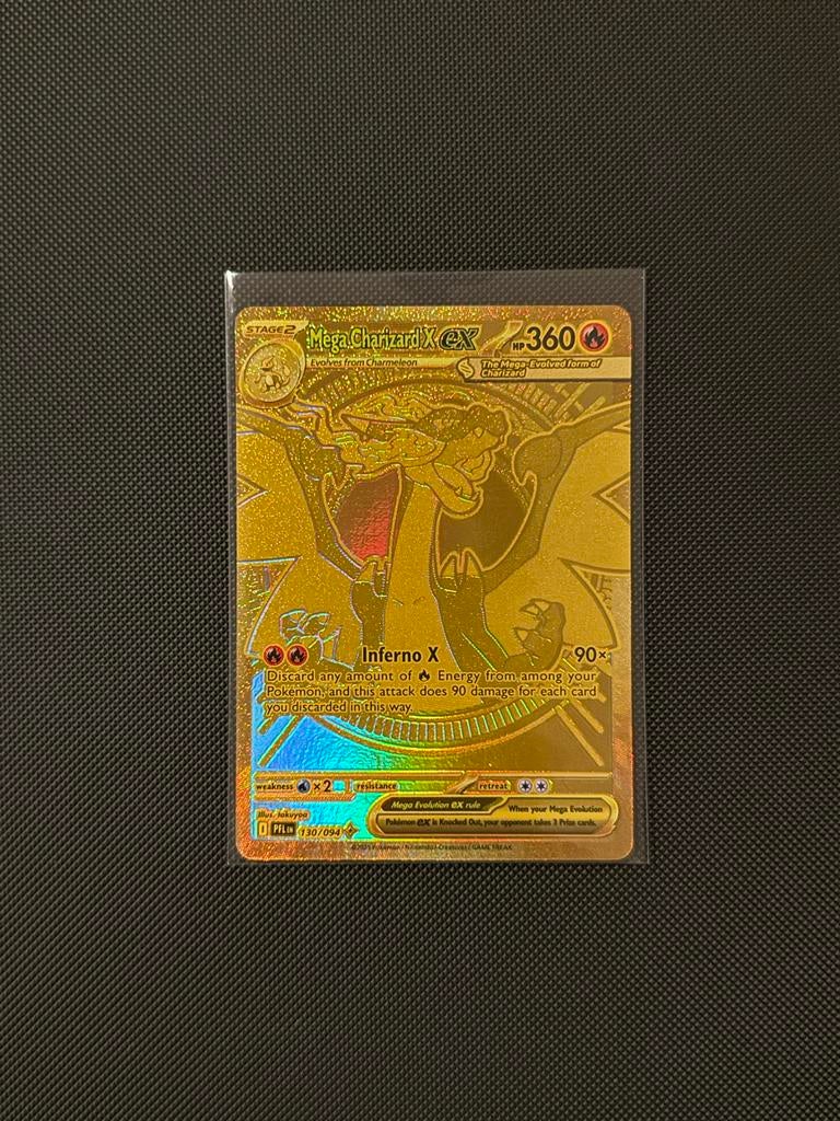 Mega Charizard X EX - PFL 130 Pokémon Kaart, Ophalen of Verzenden, Zo goed als nieuw, Losse kaart