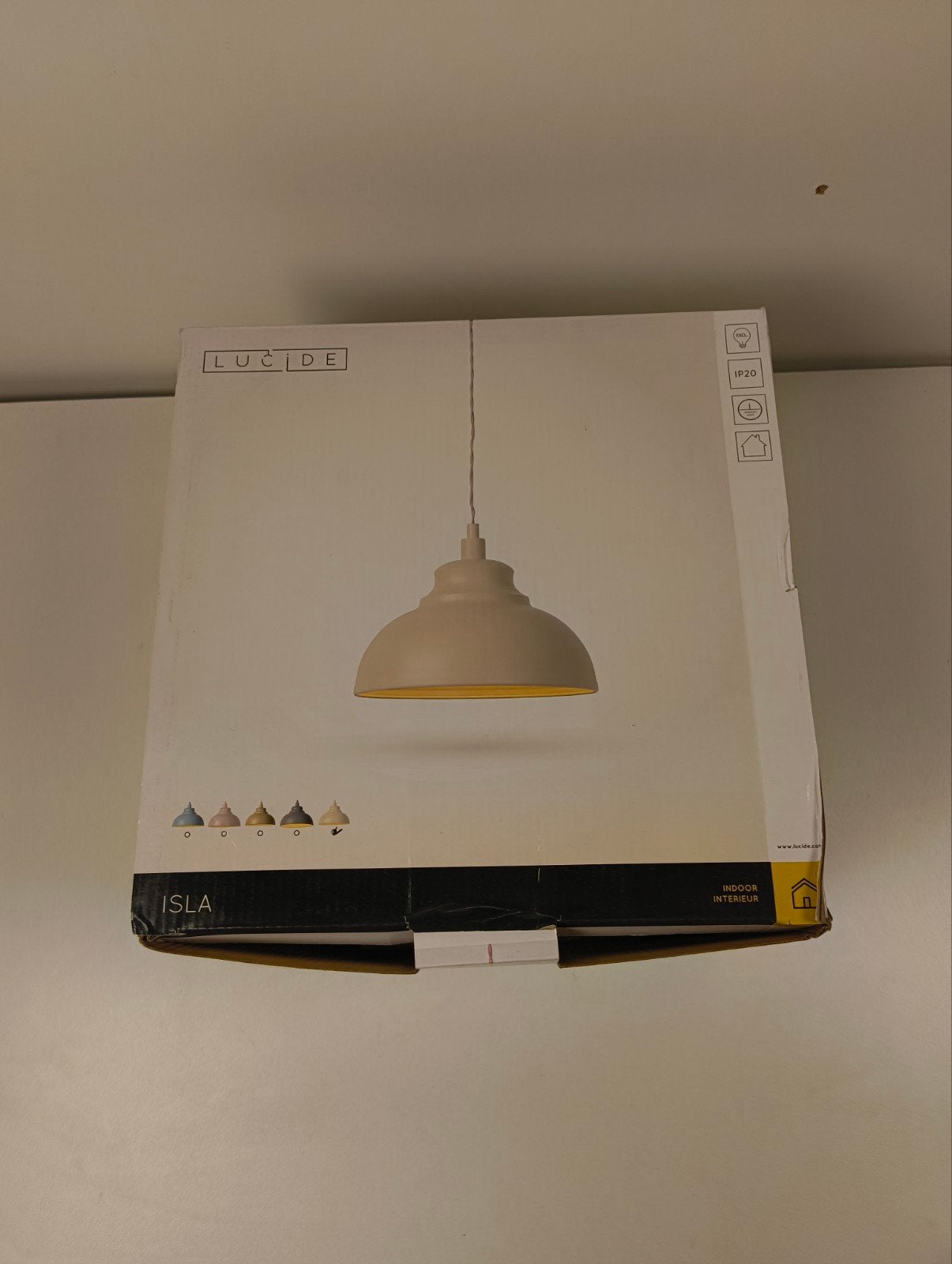 Lucide Isla Hanglamp - Nieuw in doos, E14 (klein), Nieuw, Ophalen of Verzenden, Metaal