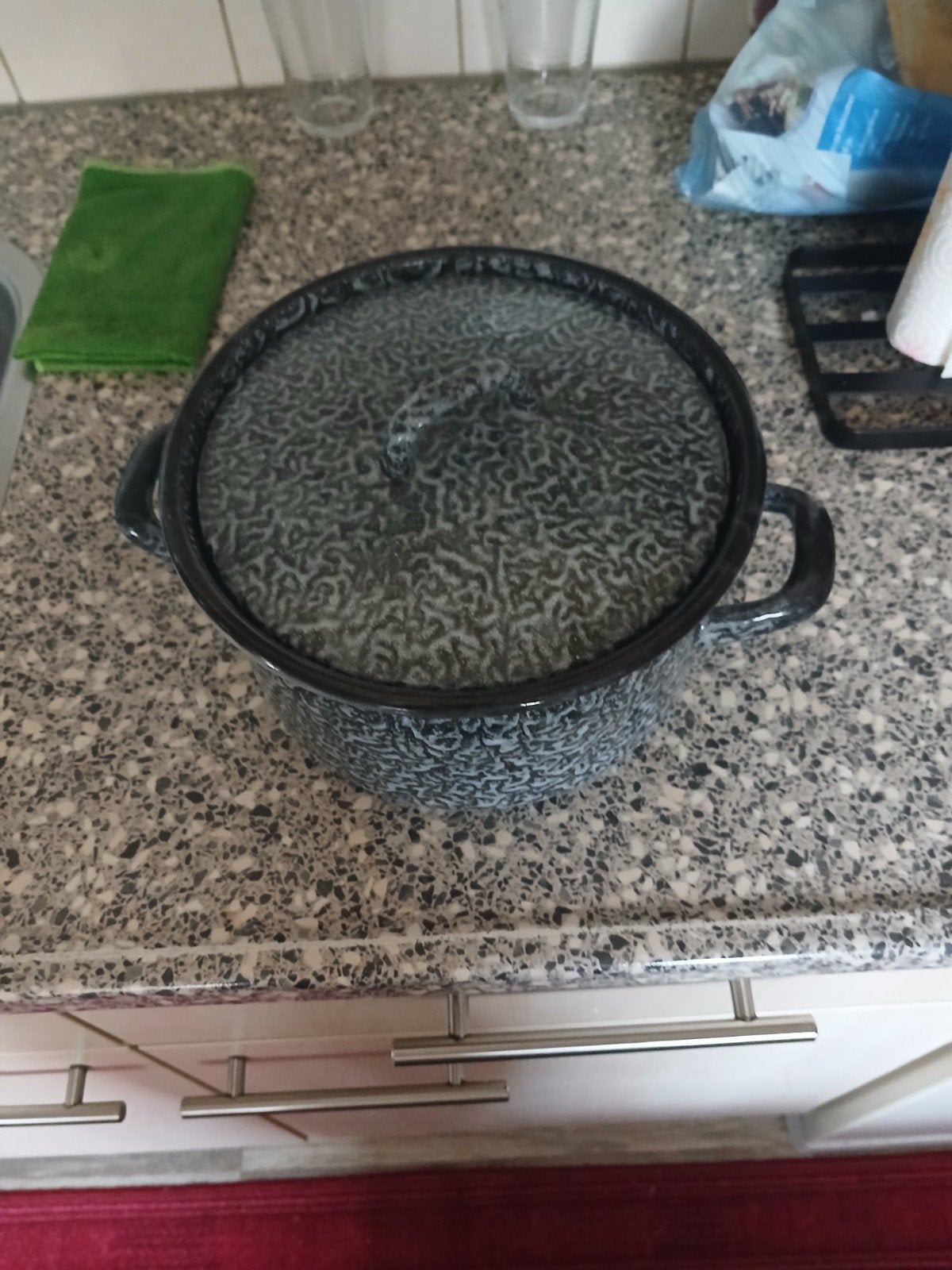 Gietijzeren braadpan met deksel - Zo goed als nieuw, Ophalen of Verzenden, Zo goed als nieuw, Met deksel, Braadpan