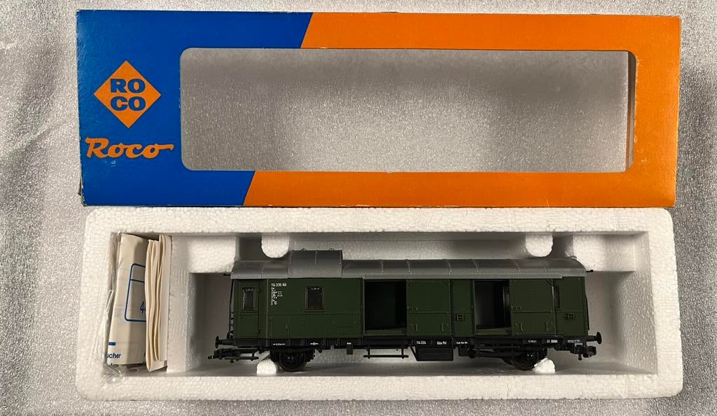 Roco 44222 H0 Bagagerijtuig Donderbus 114 449 Hmb' van de DB, Hobby en Vrije tijd, Modeltreinen | H0, Gelijkstroom, Wagon, Ophalen of Verzenden