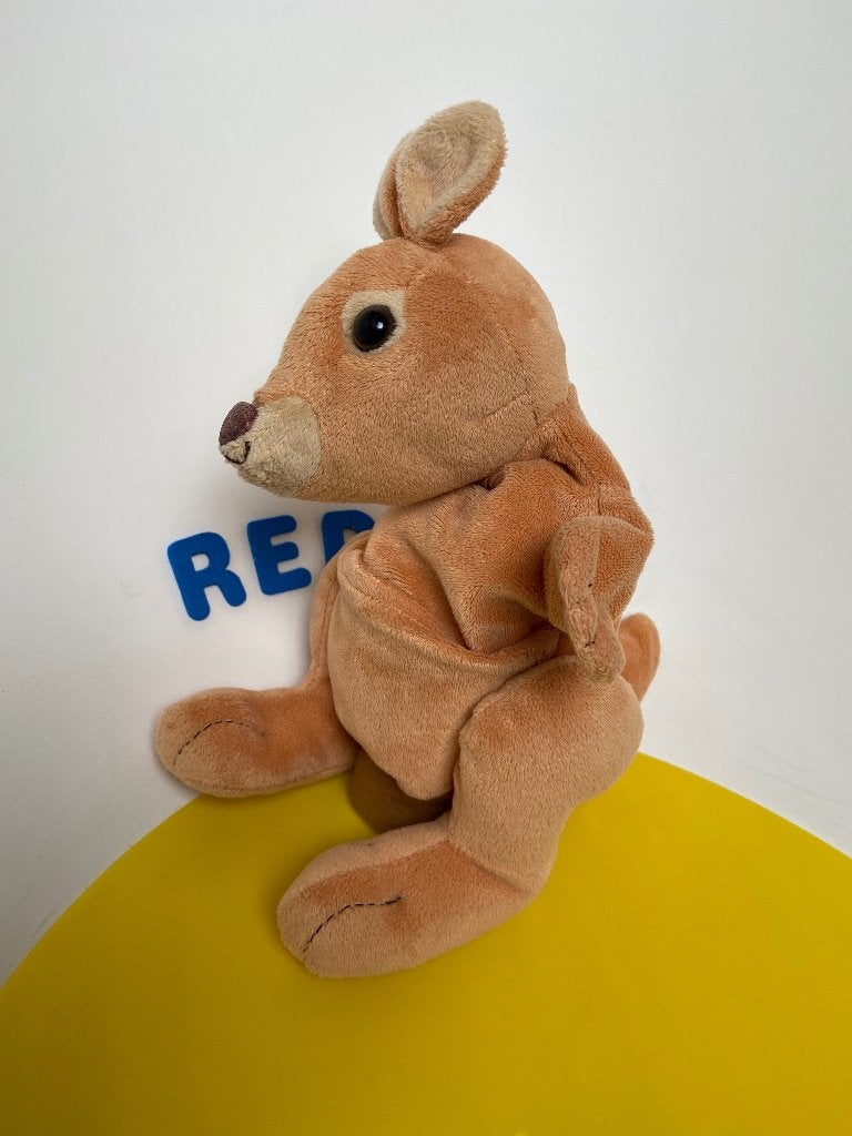3721 beleduc handpop kangaroe kangoeroe bruin, Ophalen of Verzenden, Zo goed als nieuw, Overige typen
