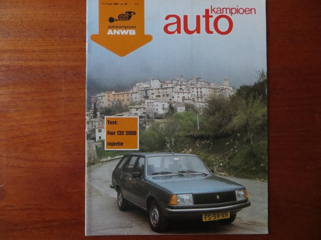 Autokampioen 28 1980 Fiat 132, Renault 18 diesel, Transmatic, Boeken, Auto's | Folders en Tijdschriften, Ophalen of Verzenden