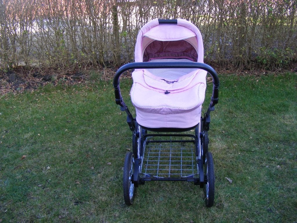 Bebetto Combiwagen Kinderwagen Roze, Gebruikt, Luchtbanden, Combiwagen, Ophalen