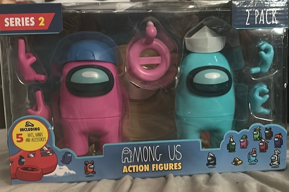 Among us 2 pack, pink and cyan, Ophalen, Nieuw