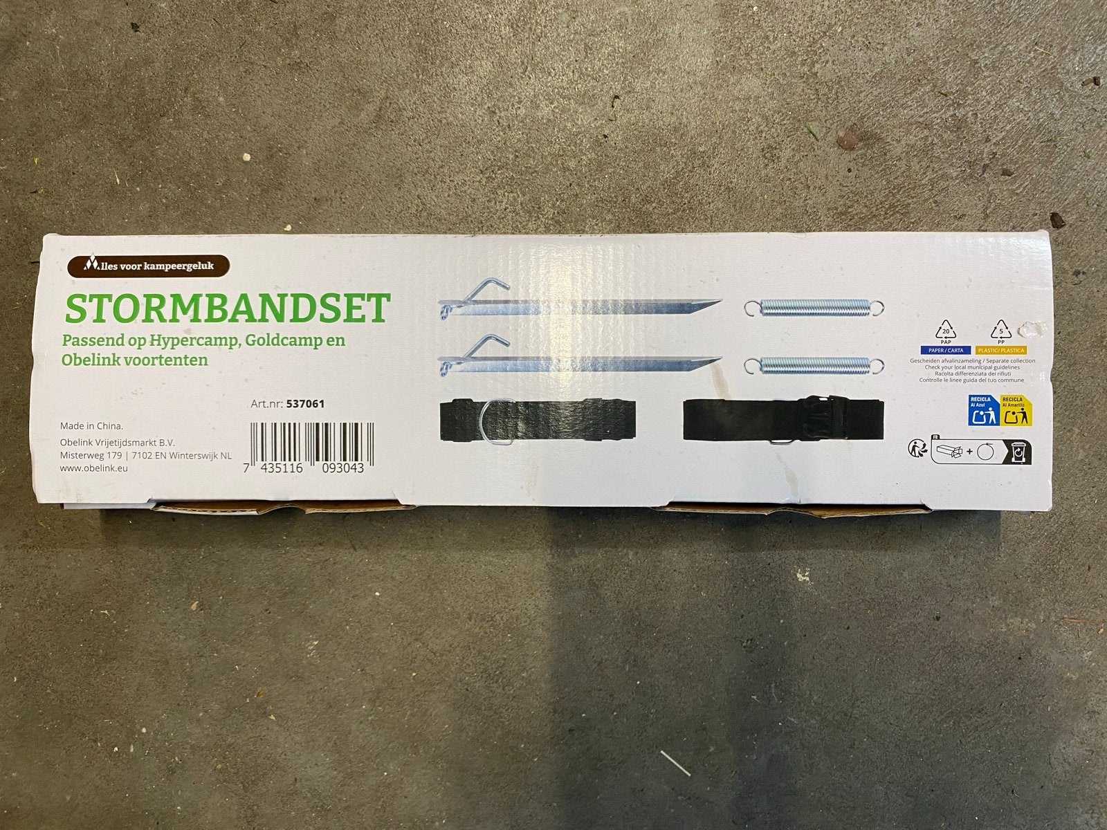 Stormbandset voor voortenten - Nieuw in doos, Ophalen, Nieuw