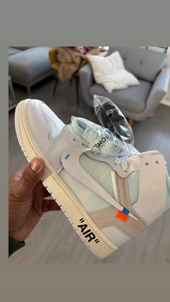 Air Jordan 1 retro high Virgil Abloh Alaska, Ophalen of Verzenden, Nieuw, Schoenen
