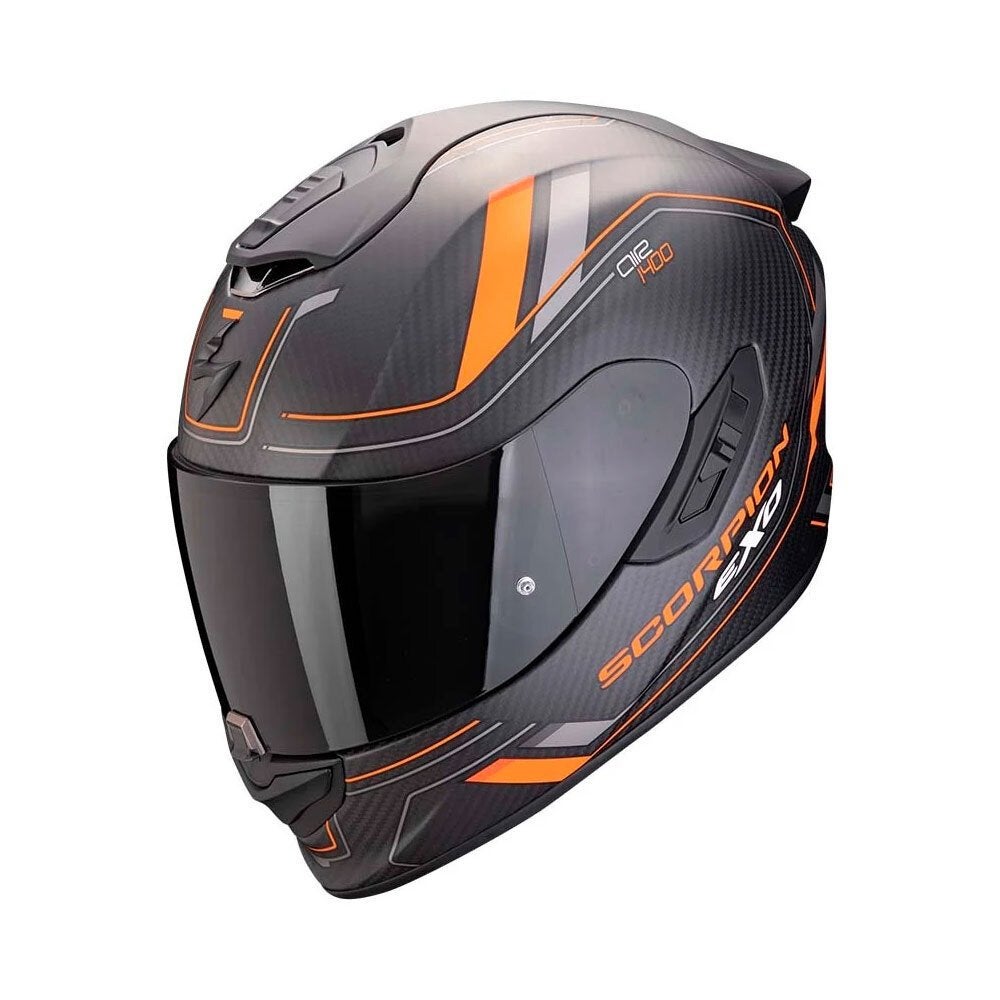Scorpion Exo-1400 Evo 2 Carbon Air Mirage motorhelm SALE, Dames, Ophalen of Verzenden, Integraalhelm, L