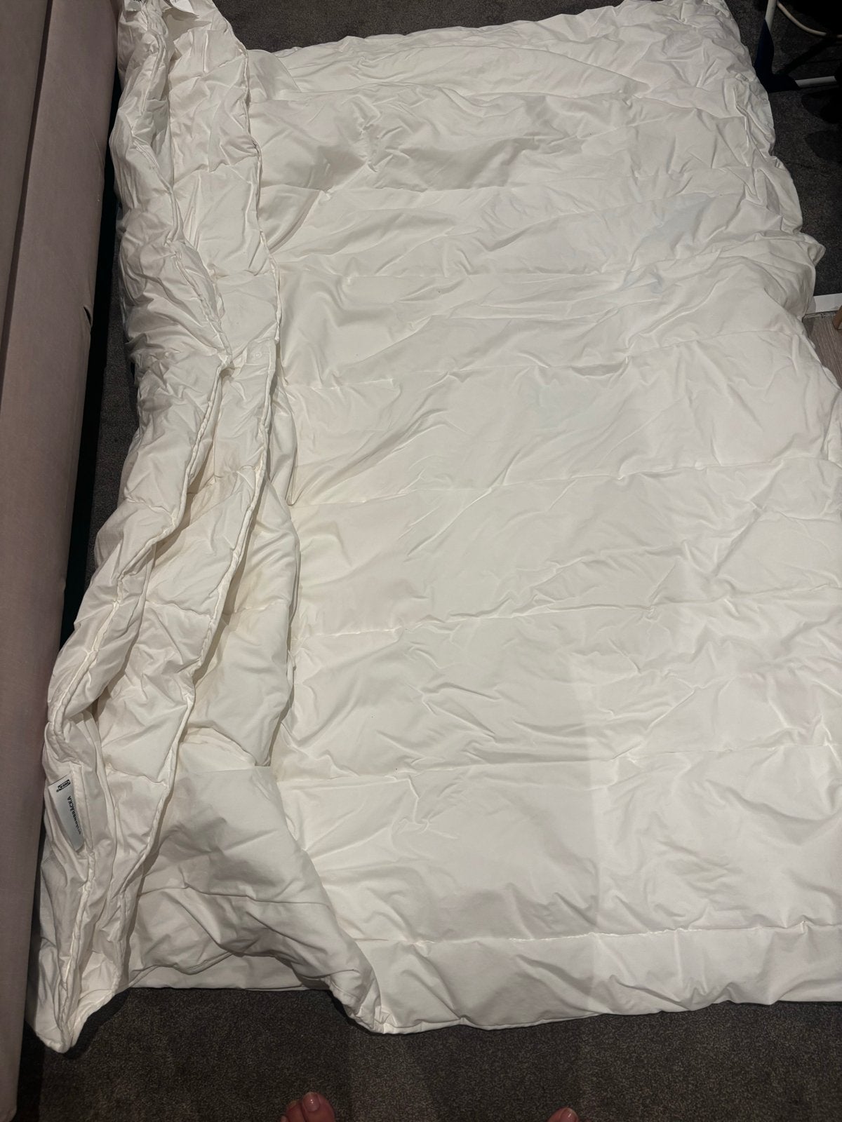 IKEA 4-seizoenen dekbed 140x200 - Zo goed als nieuw, Eenpersoons, Wit, Ophalen of Verzenden, IKEA