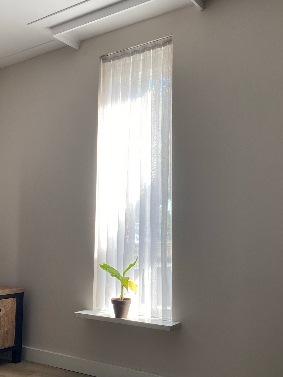 GRATIS - Witte vitrages, Ophalen, Vitrage, Wit, Lichtdoorlatend
