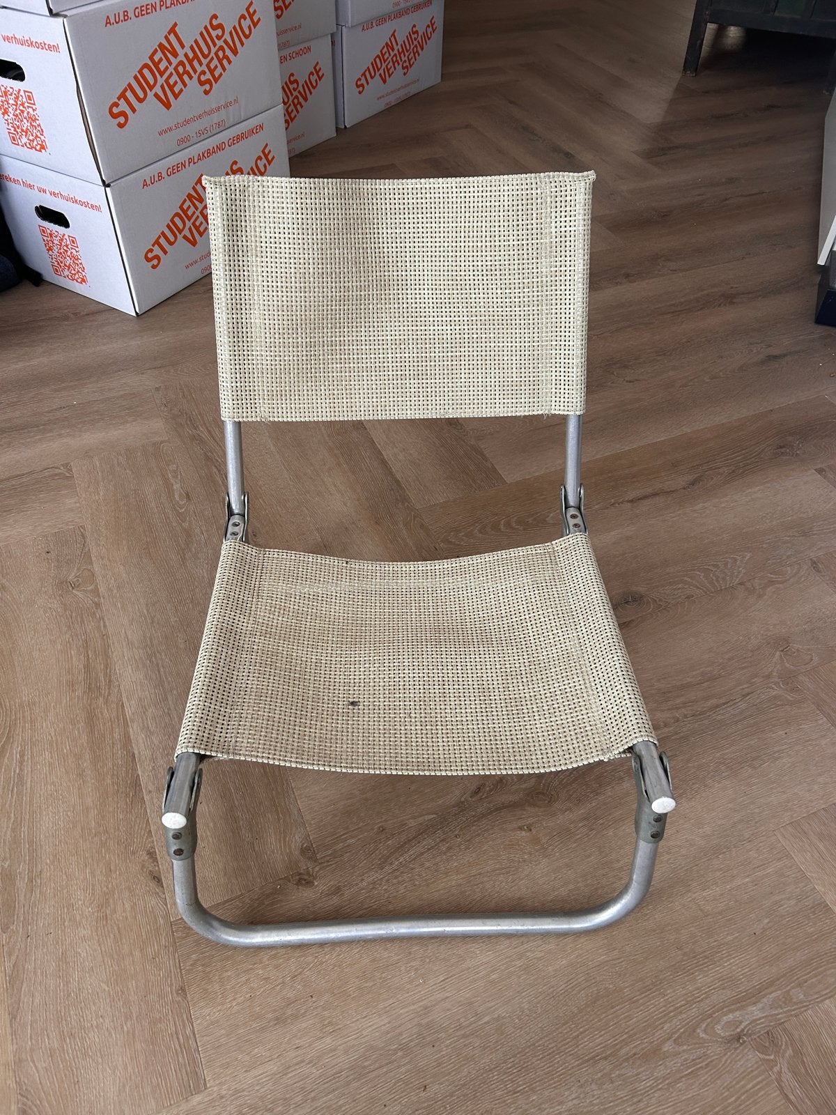 Lafuma opvouwbare campingstoel - Phifertex & Aluminium, Ophalen of Verzenden, Gebruikt