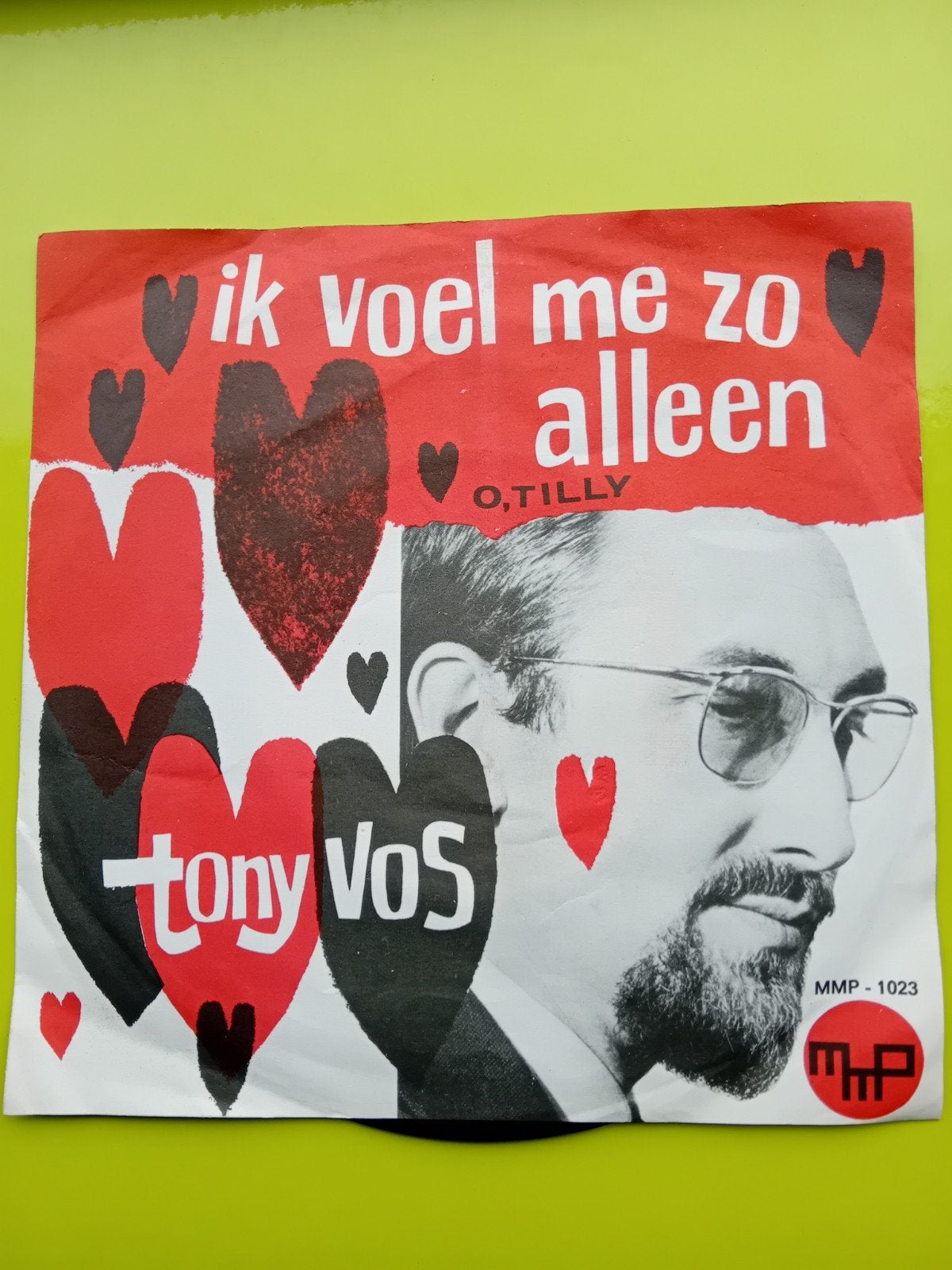 Tony Vos - O, Tilly / Ik voel me zo alleen (Vinyl Single), Gebruikt, 7 inch, EP, Nederlandstalig