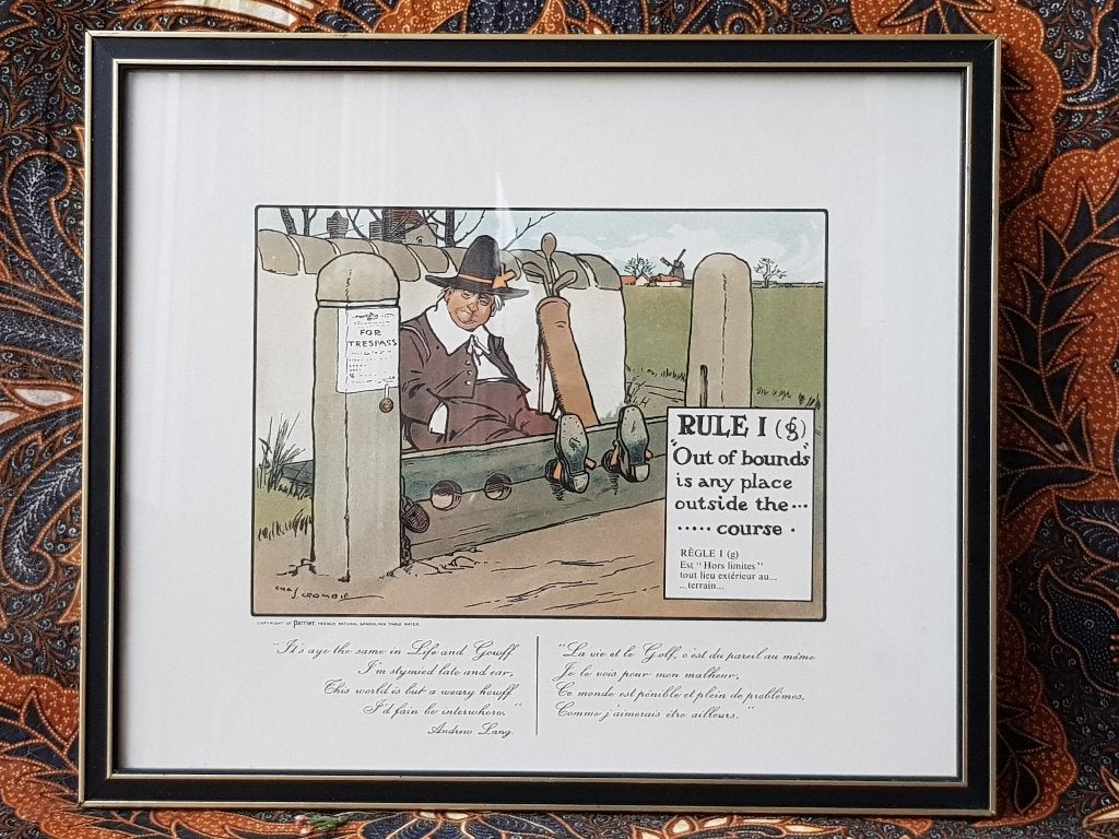 Mooie originele oude ingelijste reclame litho van Perrier., Antiek en Kunst, Kunst | Litho's en Zeefdrukken, Lithografie, Gesigneerd