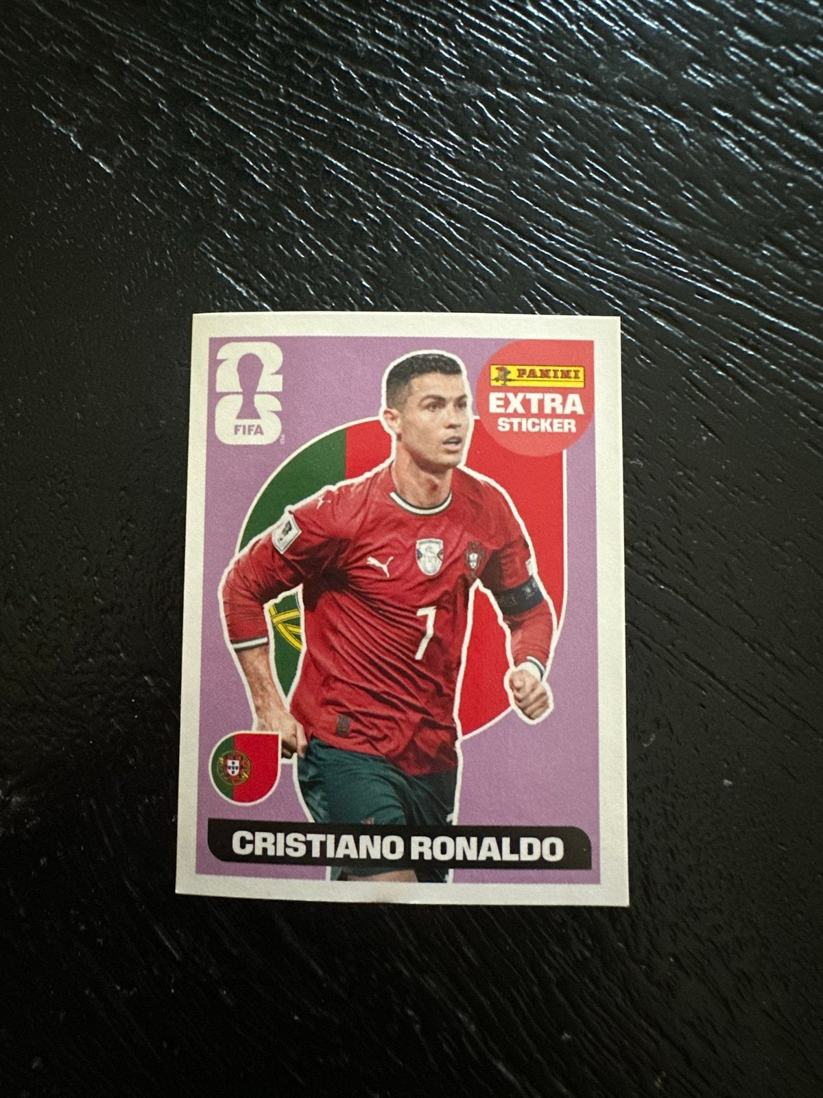 Panini FIFA Extra Sticker Cristiano Ronaldo, Ophalen of Verzenden, Zo goed als nieuw, Sport