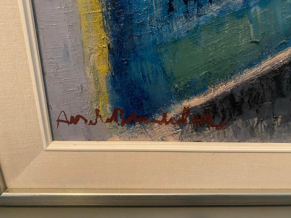 Te koop muur doekschilderij afmeting 83x92, Ophalen of Verzenden