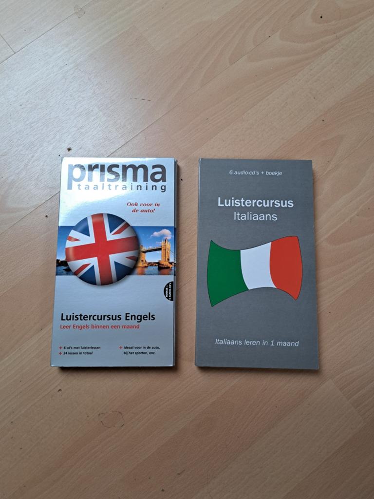Luistercursus Prisma Engels en of Italiaans, Boeken, Ophalen of Verzenden