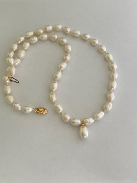 Prachtige Parel Ketting Zuidzee witte parels 14K Goud, Ophalen of Verzenden, Nieuw, Wit, Goud