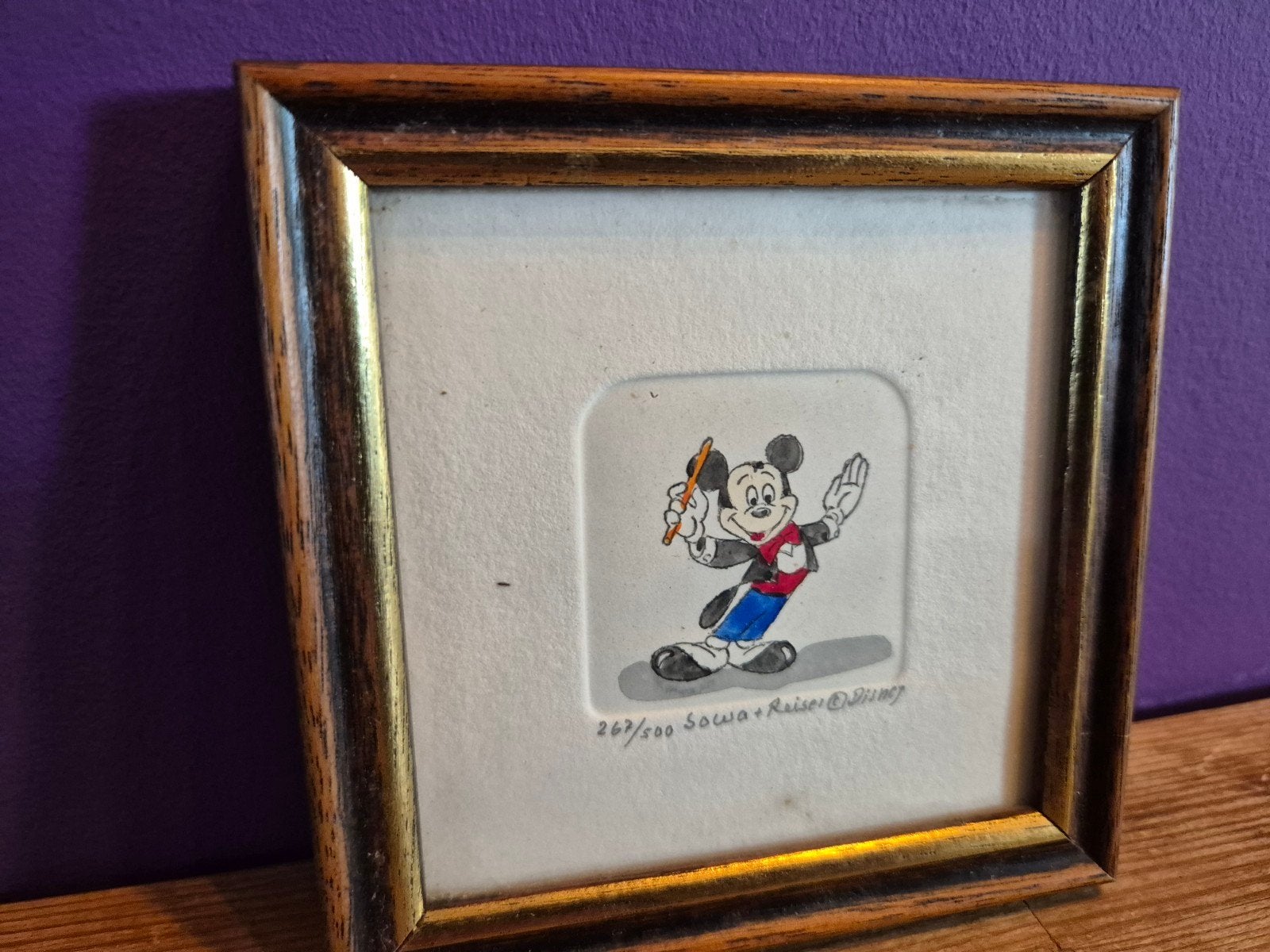 Originele Ets Mickey Mouse - Gesigneerd en Genummerd, Ophalen, Dagelijks leven, Origineel, 1950 - 1999