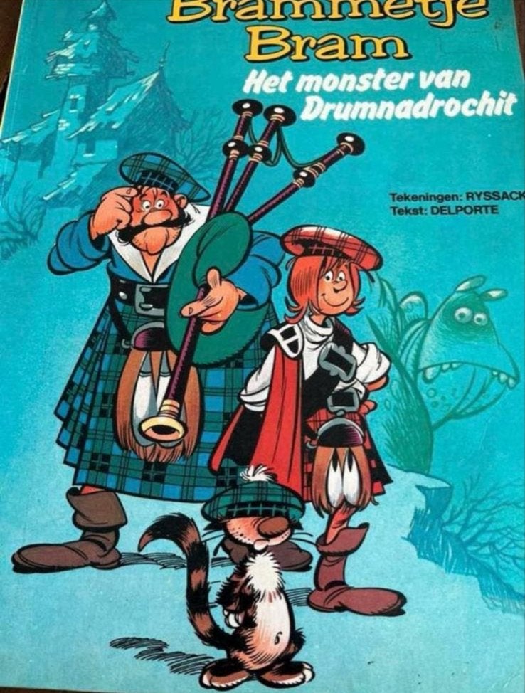 Brammetje Bram: Het Monster van Drumnadrochit - Stripboek, Eén stripboek, Ophalen of Verzenden, Gelezen