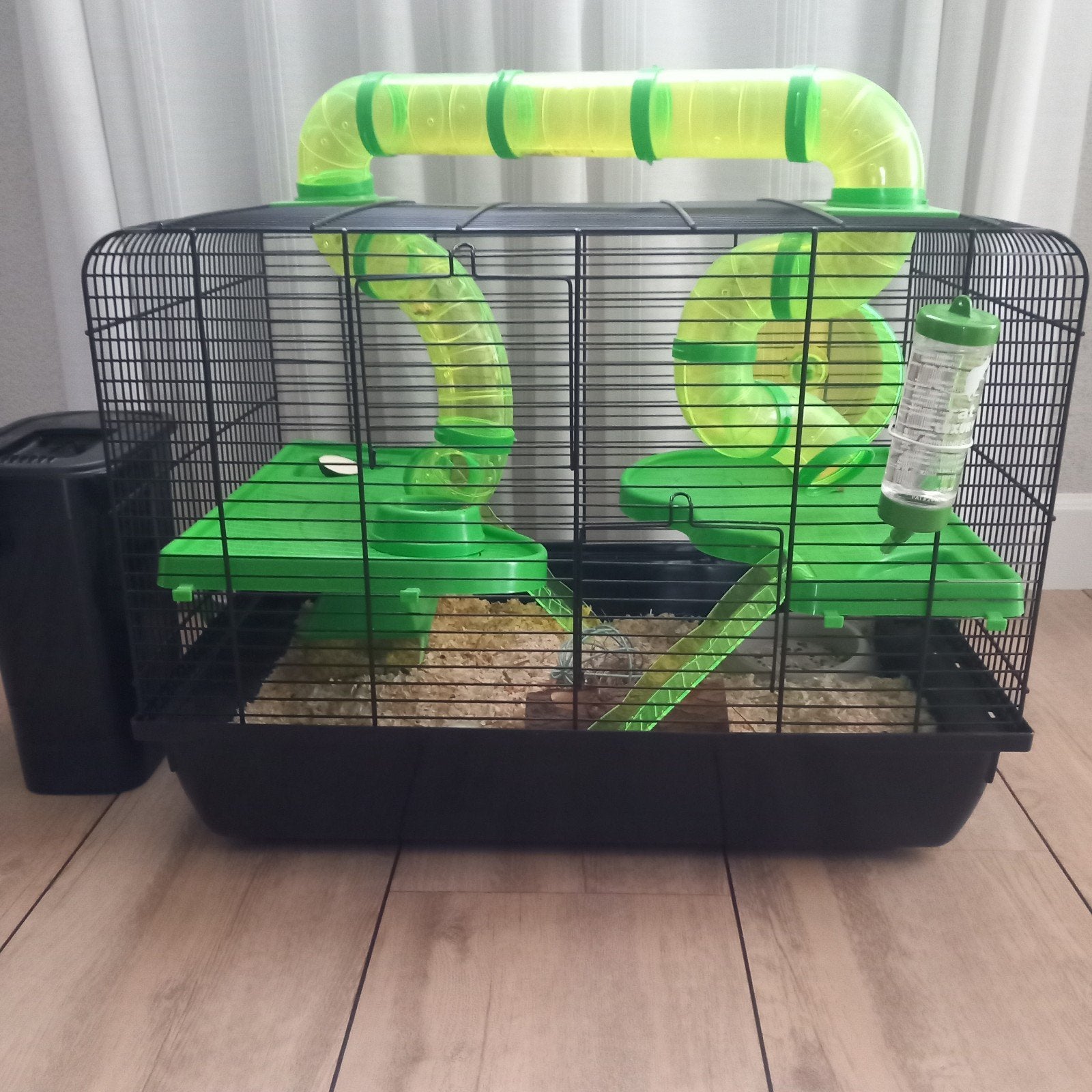 hamsterkooi, Dieren en Toebehoren, Knaagdieren en Konijnen | Hokken en Kooien, Kooi, Minder dan 75 cm, Zo goed als nieuw, Ophalen