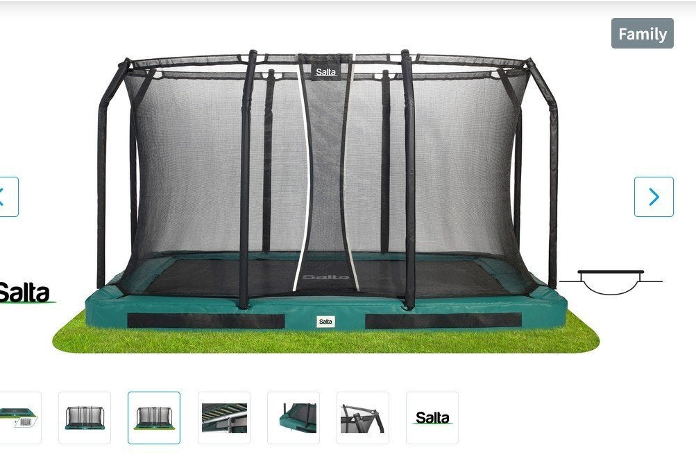 NIEUW Veiligheidsnet Salta Trampoline Premium Ground 305x214, Ophalen, Nieuw
