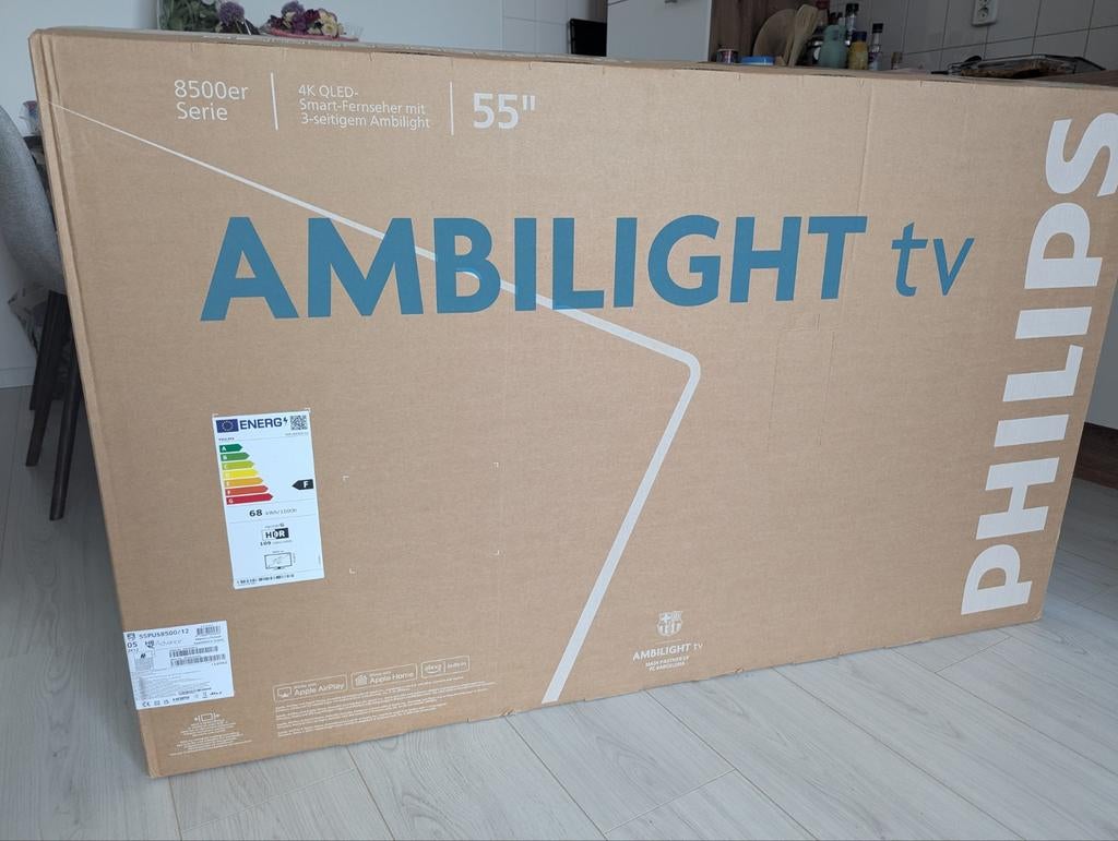 Philips 55PUS8500/12 55 inch 4K QLED Ambilight - 2 jaar gar., Ophalen, Philips, QLED, Nieuw
