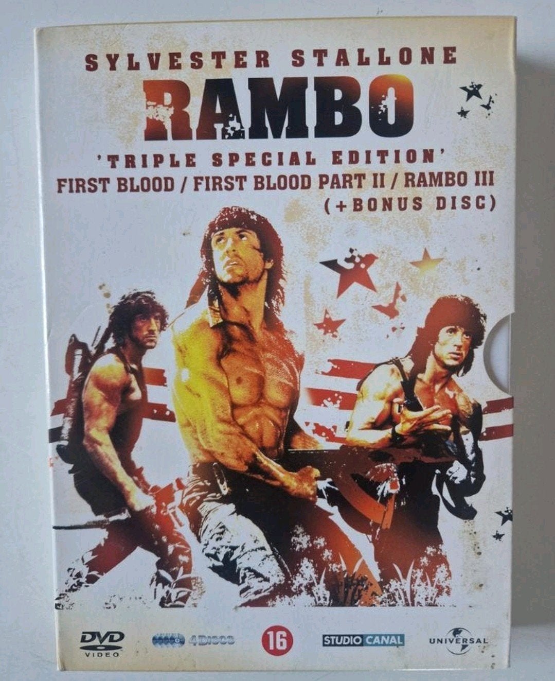 Rambo Triple Special Edition DVD - First Blood I, II, III, Vanaf 16 jaar, Nederlands, Actiethriller, Ophalen of Verzenden