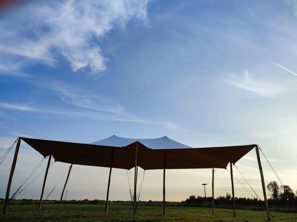 Stretchtent te huur (10x6.5), Ophalen