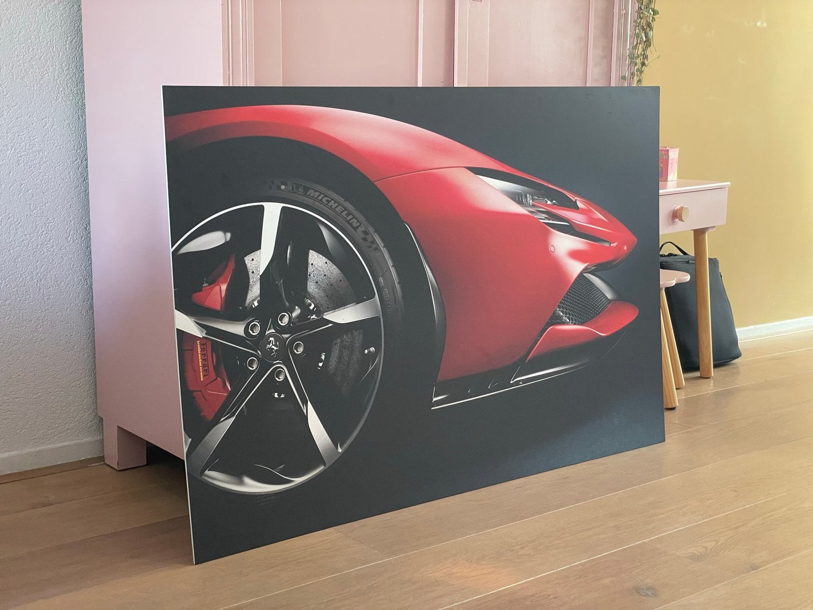 Ferrari SF90 Stradale Foto op Dibond - 120x80cm, Ophalen, Gebruikt, Oorspronkelijke maker, Print