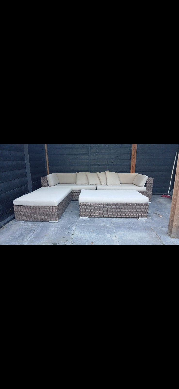 Comfortabele loungeset met veel zitplaatsen, Ophalen, Gebruikt, Bank, Meer dan 8 zitplaatsen