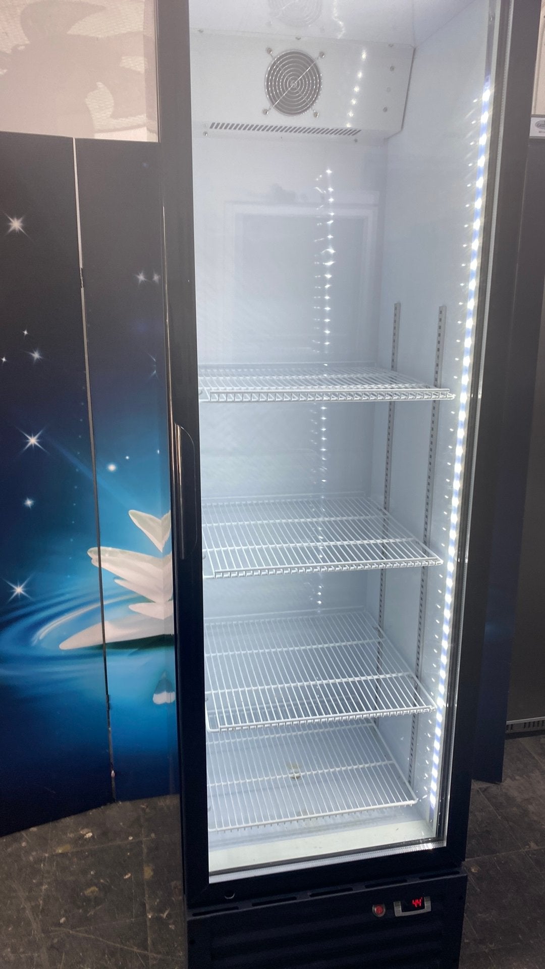 Koelkast glazen deur med led verl en digitale temp regeling, Ophalen, Koelen en Vriezen