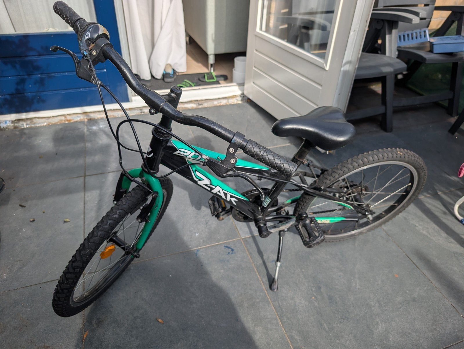 ZAK 20 inch kinderfiets - Zwart/Groen, Gebruikt, Velgrem, Versnellingen, Minder dan 49 cm