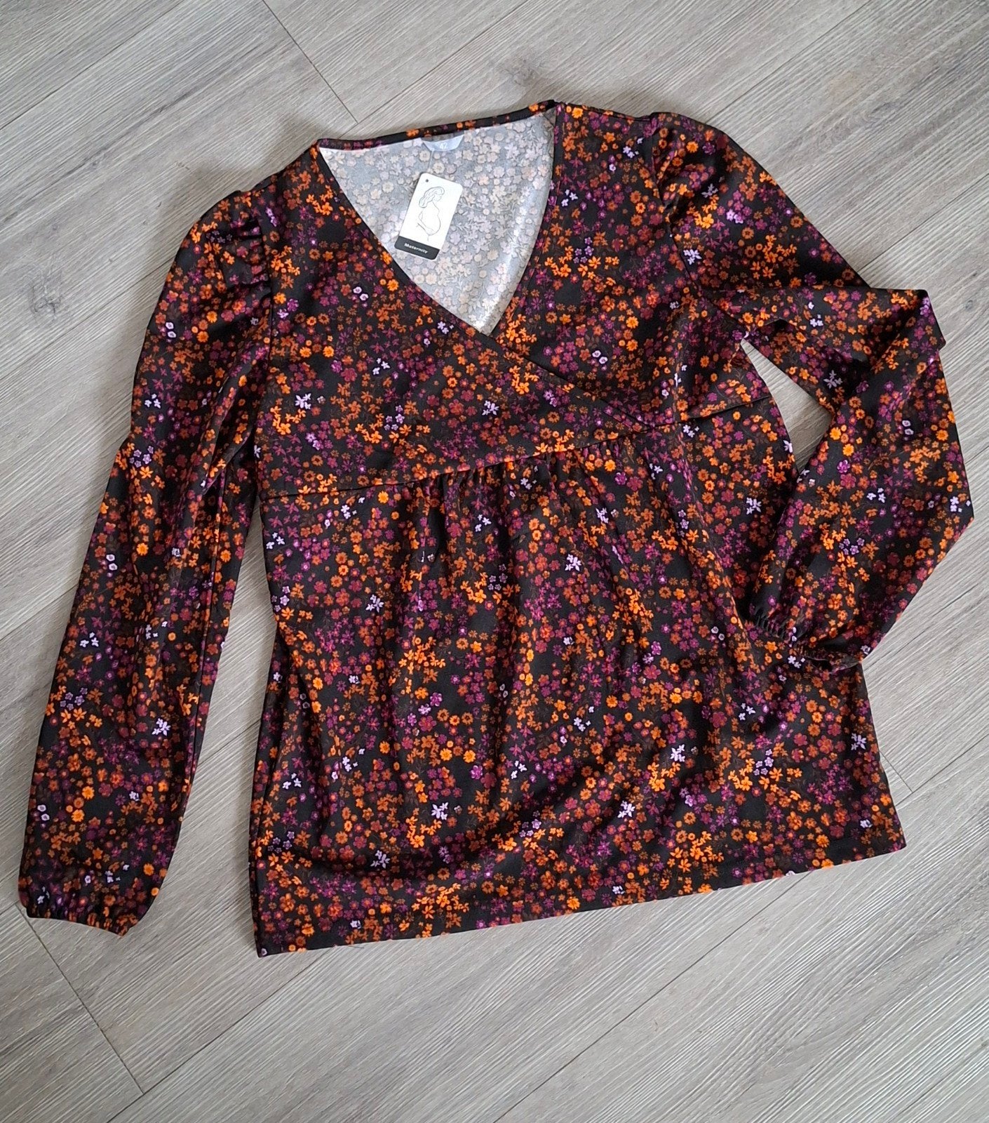zwangerschaps shirt lange mouw maat 42 nieuw!, Kleding | Dames, Positiekleding, Ophalen of Verzenden, Nieuw, Maat 42/44 (L), Shirt of Top