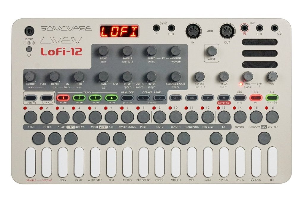 Sonicware Lofi-12, Overige merken, Zo goed als nieuw, Met midi-aansluiting, Overige aantallen