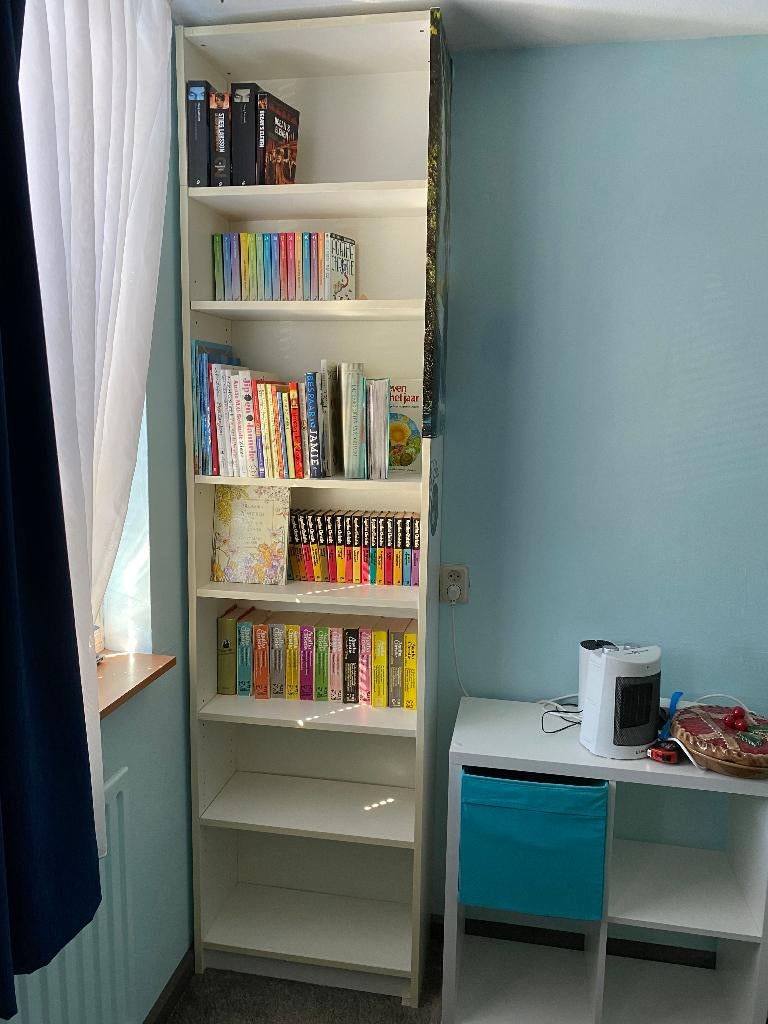 boekenkast Billy hoog 235 cm x 60 cm br. x 28 cm diep, Ophalen, Met plank(en), Gebruikt, 200 cm of meer
