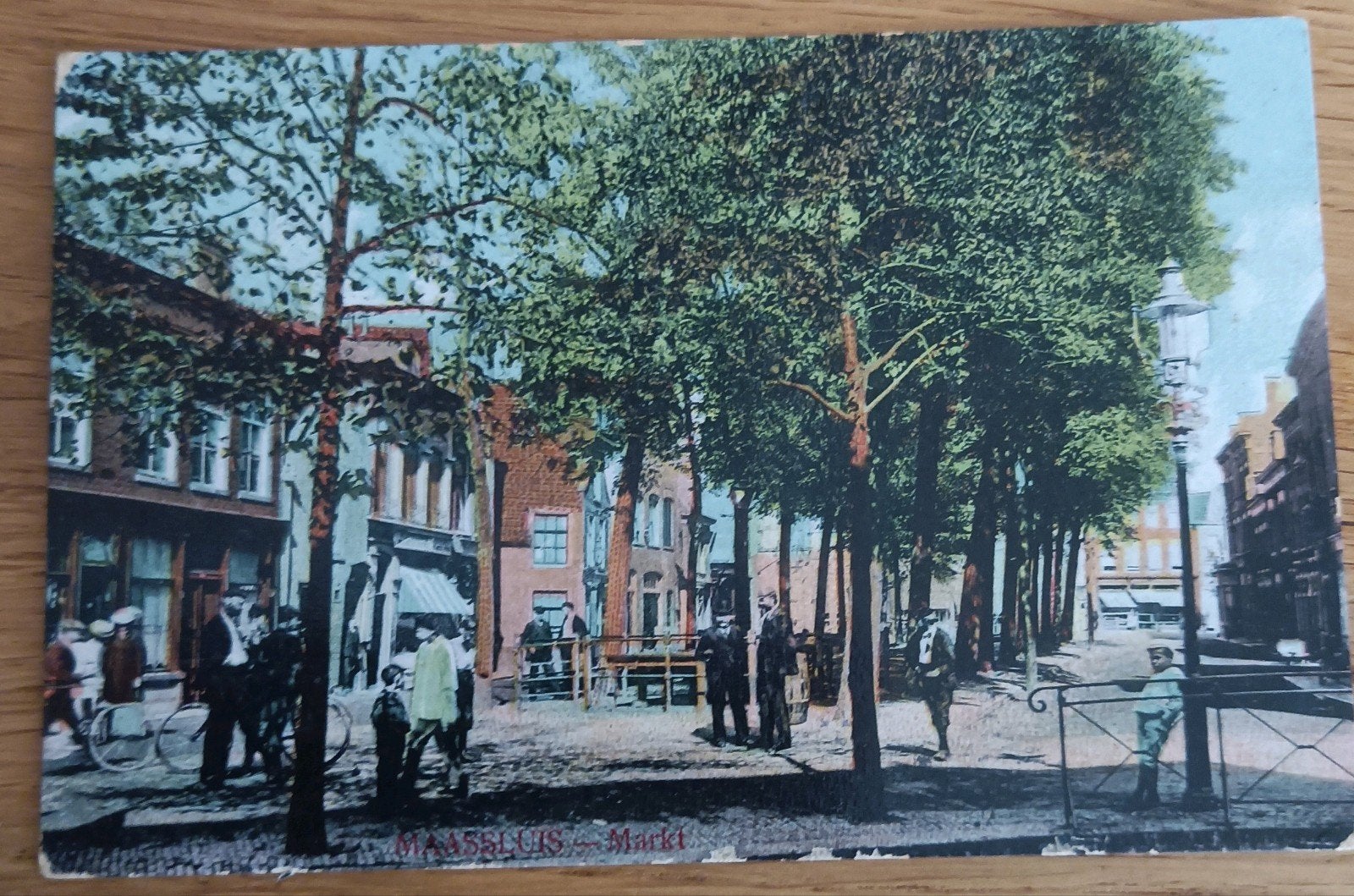 Ansichtkaart Maassluis Markt (1908), Ophalen of Verzenden, Voor 1920, Gelopen, Zuid-Holland