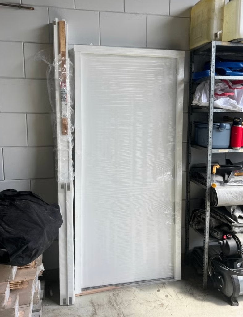Hardhouten kozijn fsc stompe deur (zonder deur), Ophalen, 80 tot 100 cm, Binnendeur, Nieuw
