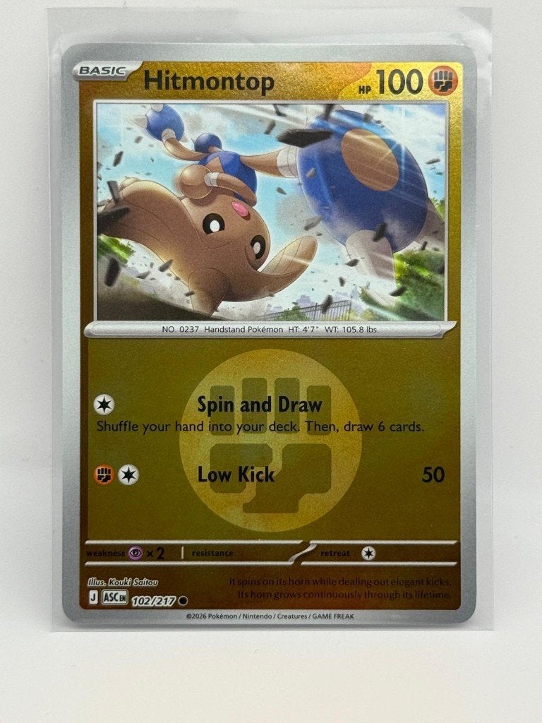 Hitmontop [Energy] #102 Pokemon Ascended Heroes  2, Verzenden, Zo goed als nieuw