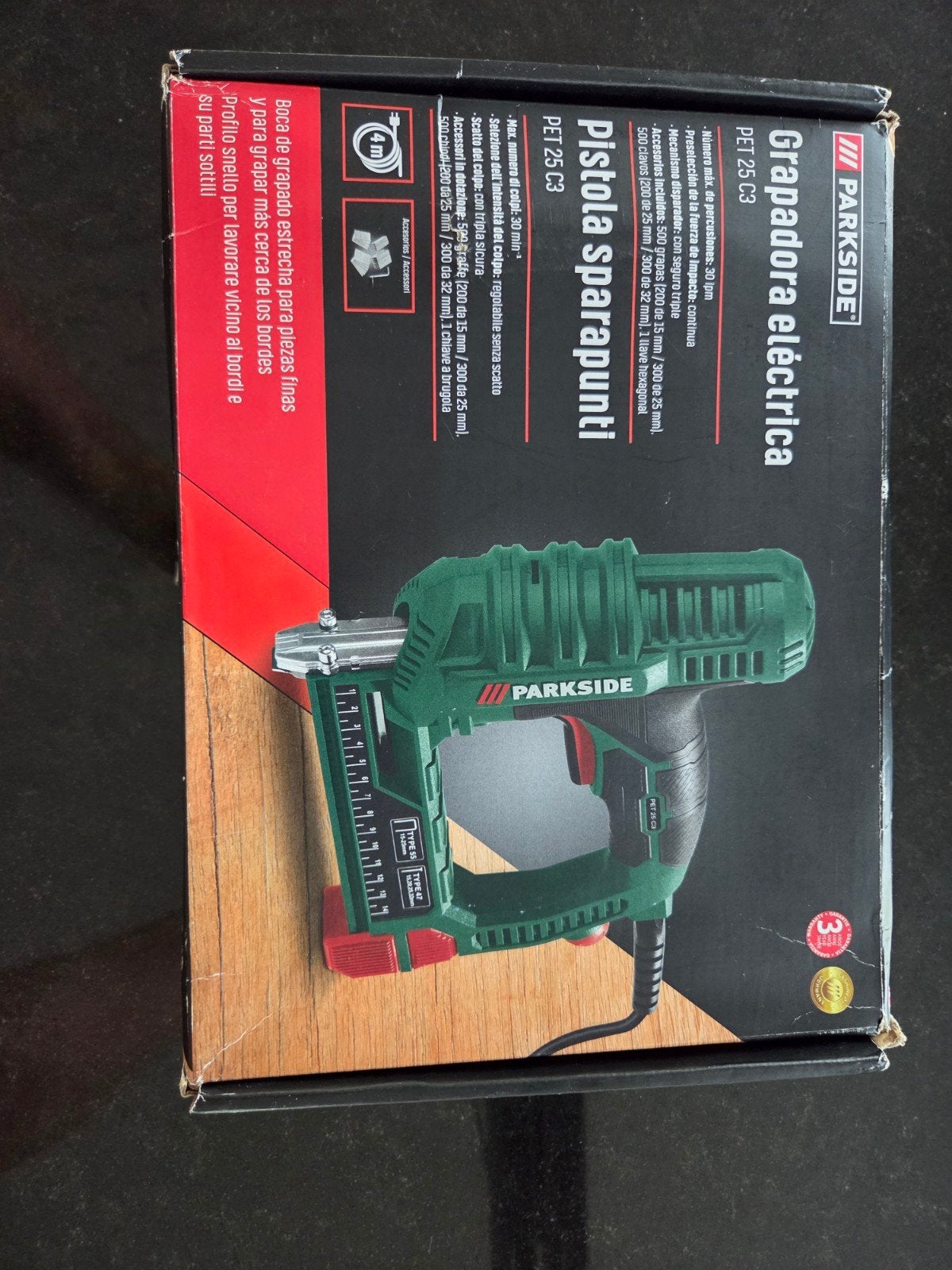 Parkside Elektrische Tacker PET 25 C3 -  nieuw, Doe-het-zelf en Verbouw, Gereedschap | Handgereedschap, Ophalen of Verzenden, Nieuw