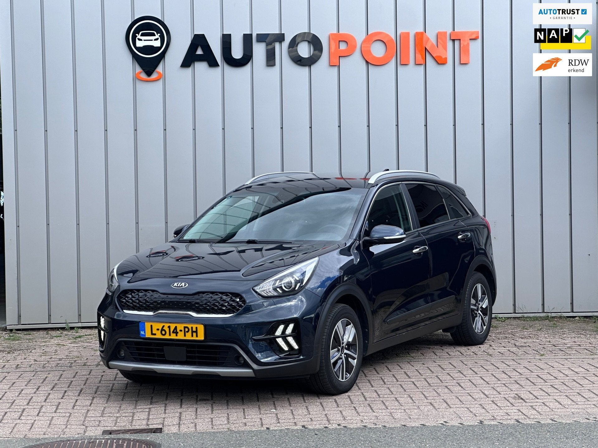Kia Niro 1.6 GDi Hybrid DynamicLine DEALER OND 1 EIGENAAR, Auto's, Dealer onderhouden, Gebruikt, Blauw, 1390 kg