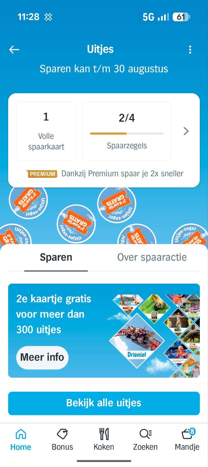 Ah uitjes zegels, Albert Heijn, Ophalen
