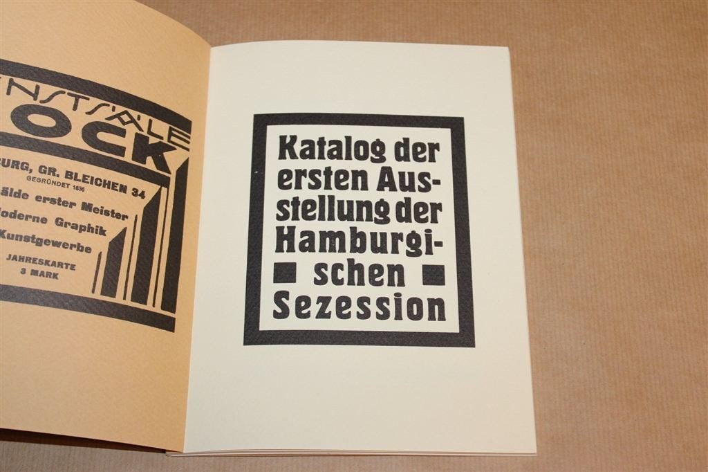 Hamburgische Sezession — Facsimile Catalogus 1919, Genummerd, Ophalen of Verzenden, Gelezen