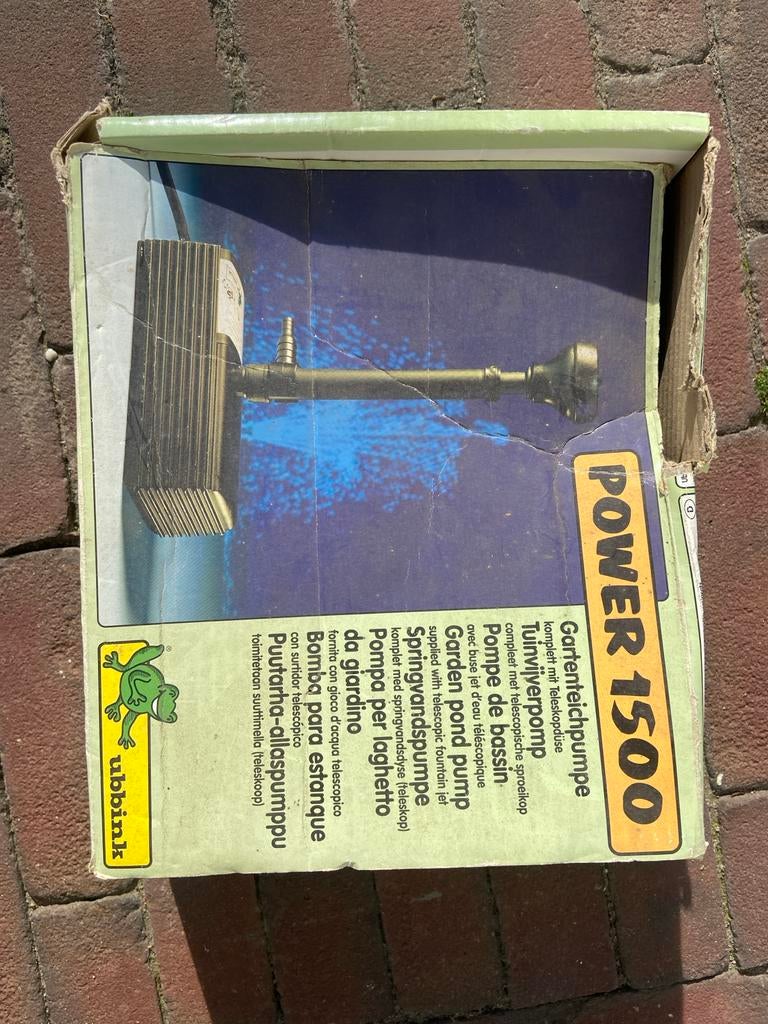 Ubbink Power 1500 vijverpomp, Tuin en Terras, Ophalen of Verzenden, Gebruikt, Vijverpomp