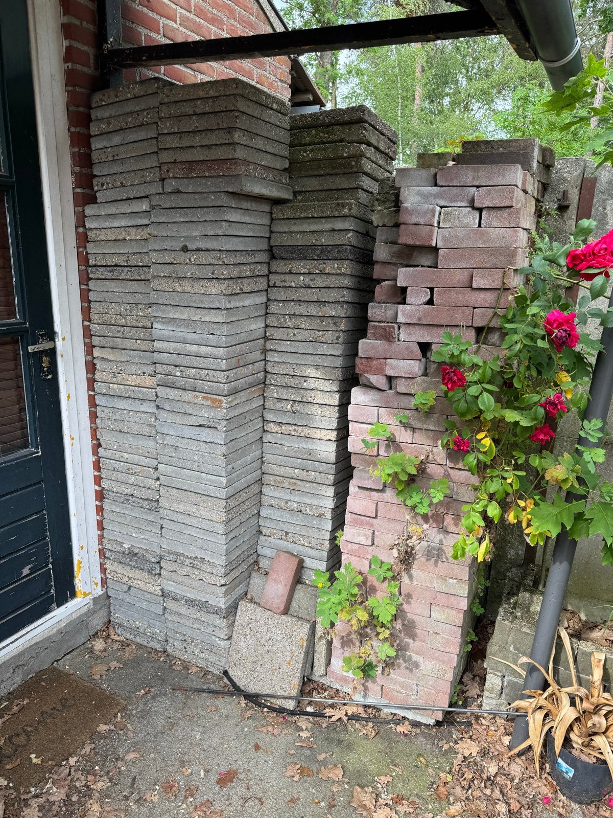 Partij grindtegels voor terras of pad 30x30 144 stuks, Tuin en Terras, Tegels en Klinkers, Gebruikt, Ophalen of Verzenden, 10 m² of meer