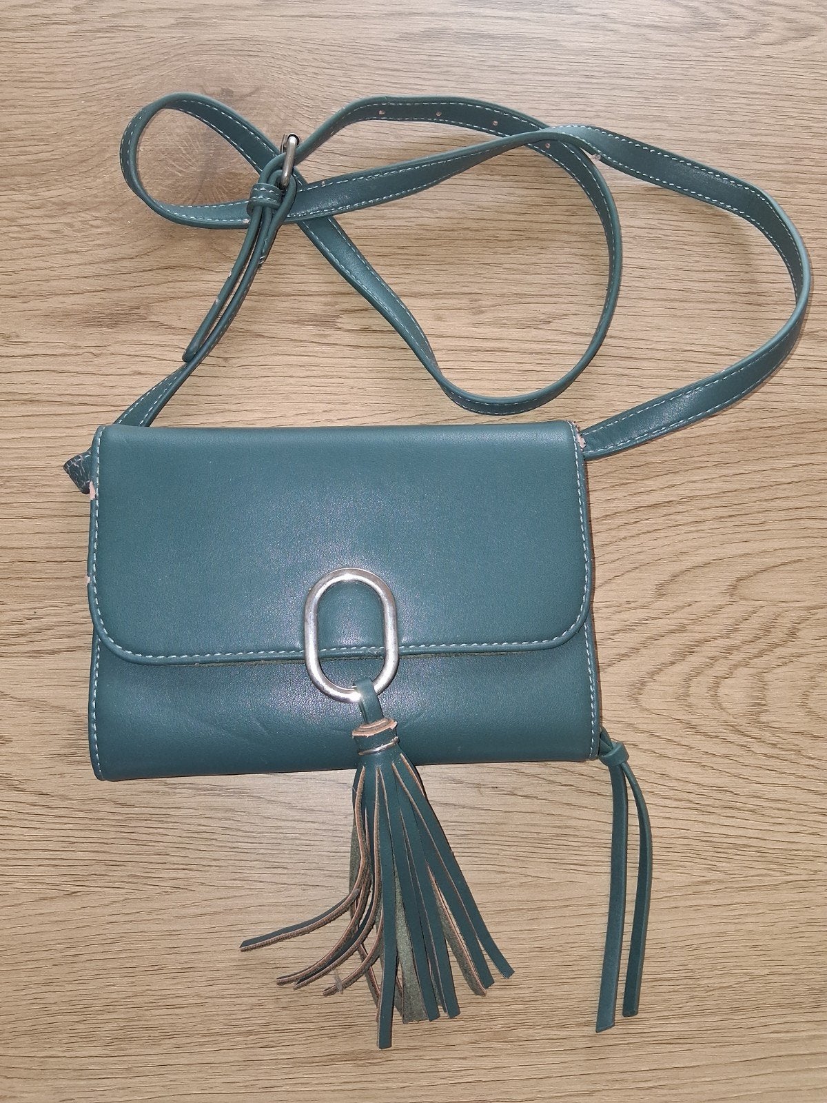 tasje, Sieraden, Tassen en Uiterlijk, Tassen | Damestassen, Ophalen, Zo goed als nieuw, Groen, Handtas
