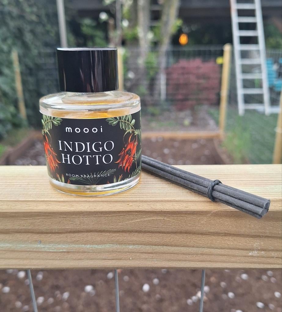Moooi geurstokjes Indigo Hotto – luxe design geur (50 ml), Ophalen of Verzenden, Nieuw