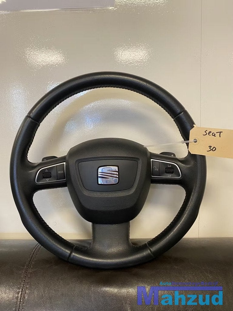 SEAT Sportstuur stuurwiel stuur met airbag leer, Gebruikt, Autovia A-2, Km 585 585
08760  Martorell, ES, Ophalen of Verzenden
