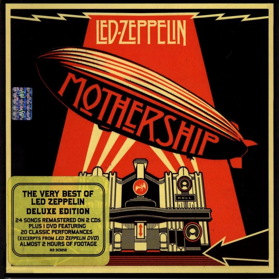 LED ZEPPELIN - Mothership (Deluxe Best of: 2CD + DVD ), Cd's en Dvd's, Cd's | Rock, Ophalen of Verzenden, Zo goed als nieuw, Poprock