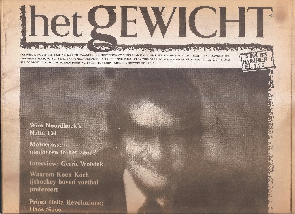 Het Gewicht, Cultureel & literair tijdschrift #1 november 75, Ophalen of Verzenden, Gelezen, Overige typen