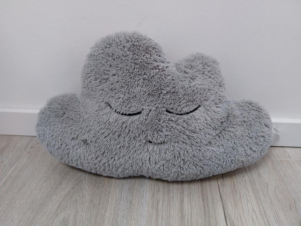 Knuffel happy horse kussen wolk grijs cloudy L1075, Ophalen of Verzenden, Zo goed als nieuw