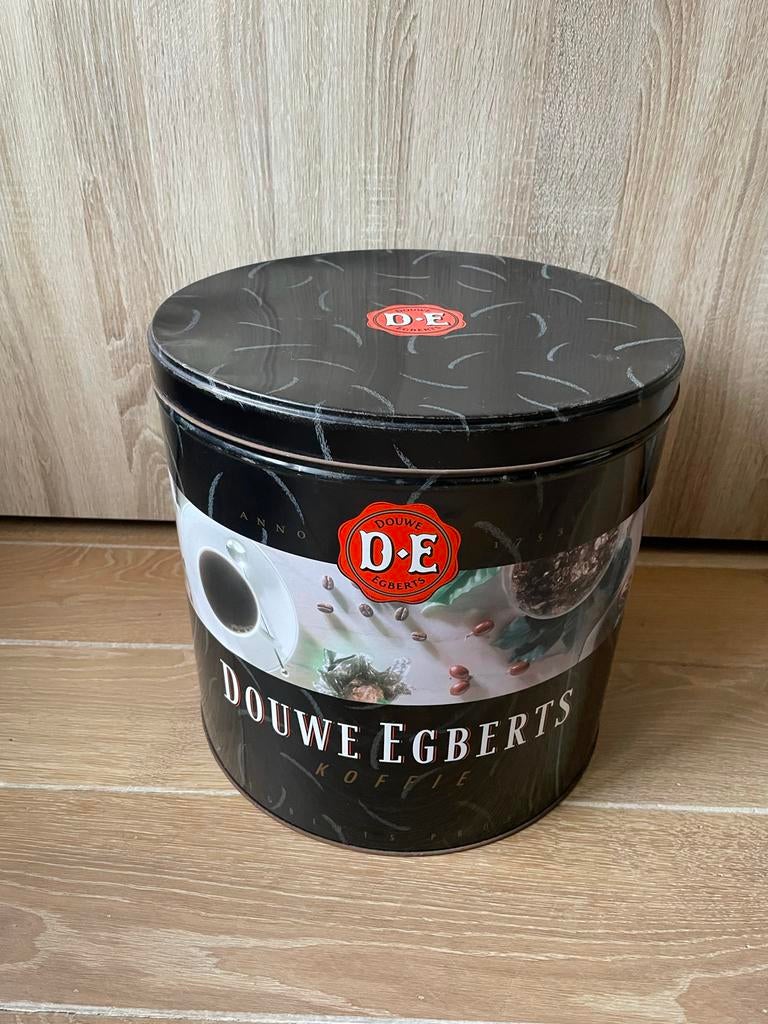 Grote Vintage Douwe Egberts Blik Ton - Koffie/Koekjes, Verzamelen, Blikken, Ophalen, Gebruikt, Koffie, Douwe Egberts
